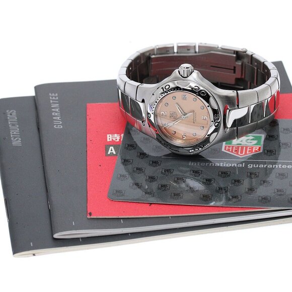 TAG HEUER Kylium WL1319 Date Orange Dial Quartz Ladies Watch - Picture 5 of 12